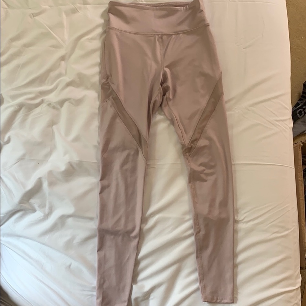 Light pink sheer leggings